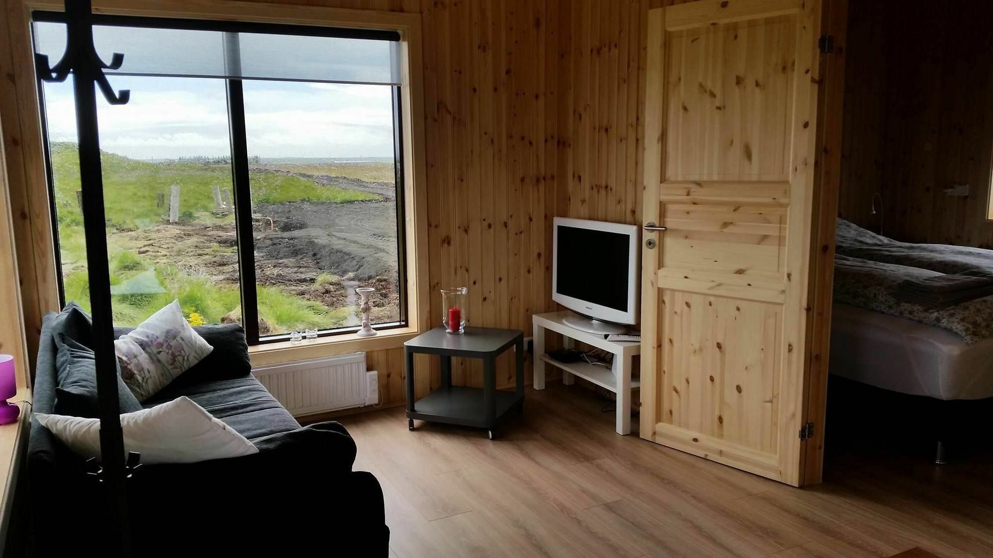 Hekla Cabin 1 Volcano And Glacier View Хелла Экстерьер фото